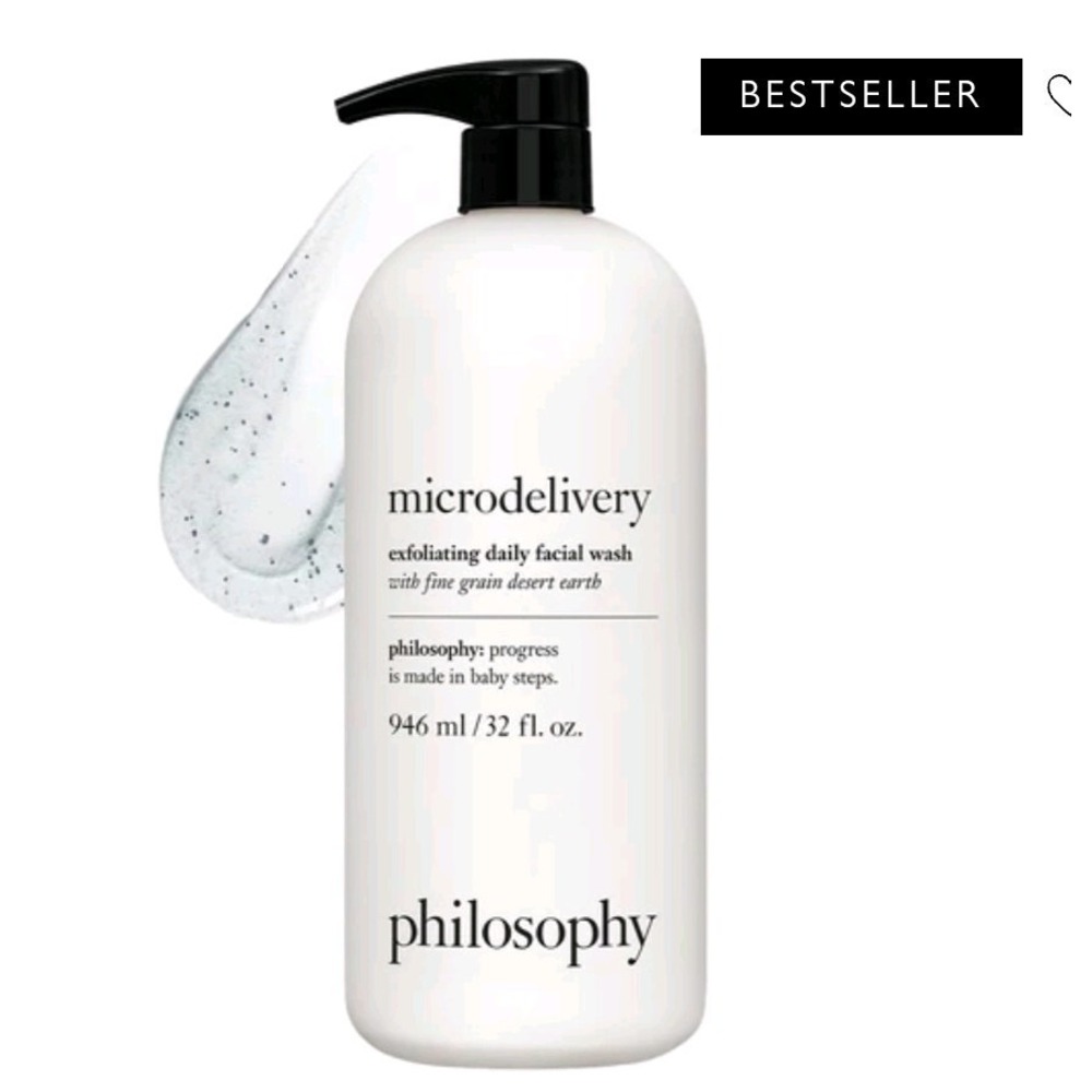 Philosophy Microdelivery Exfoliating Daily Facial Wash 946ml/32 oz New Sealed